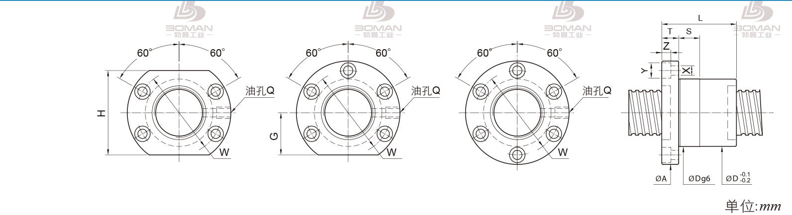 PMI FSIC3206-3 pmi滚珠丝杠的特点